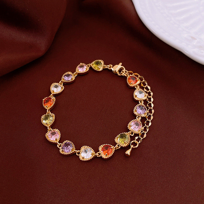Sunset Spark Drops Bracelet