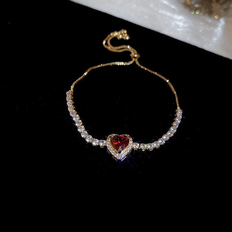 Scarlet Love – Heart of Fire Bracelet