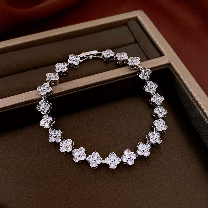 Snow Bloom Elegance Bracelet