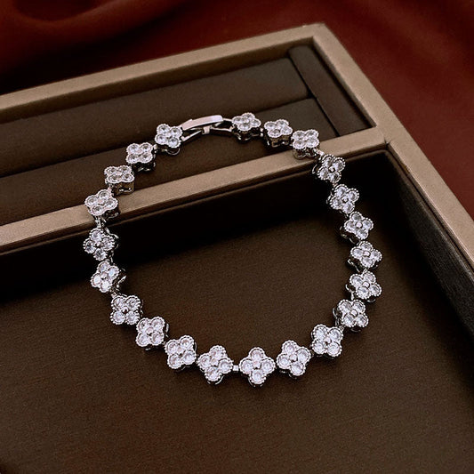 Snow Bloom Elegance Bracelet