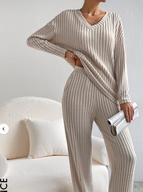 Cozy Chic Rippdstrick-Set