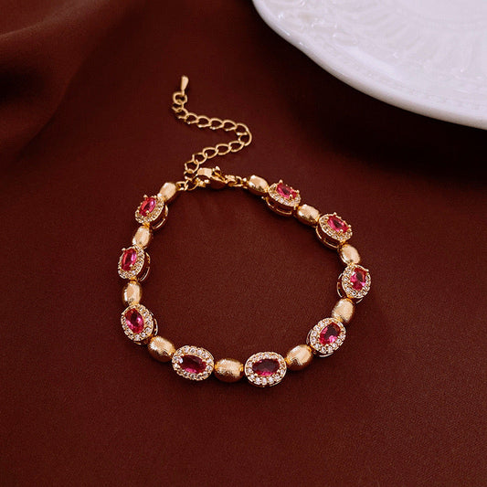 Rosy Regal Lustre Bracelet