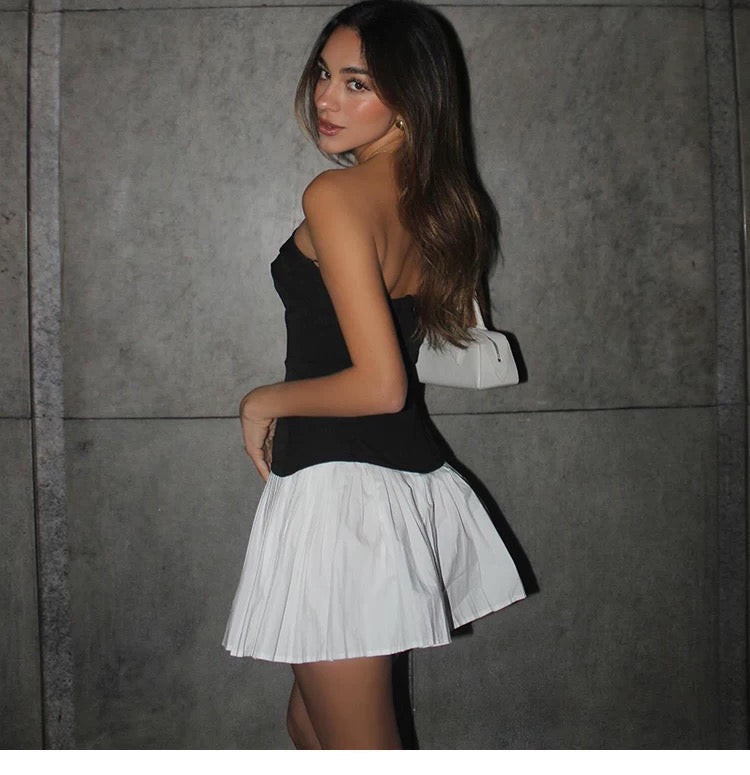 Kleid im Two-Tone-Design