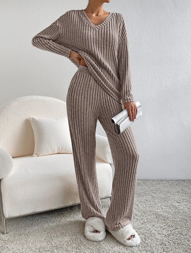 Cozy Chic Rippdstrick-Set
