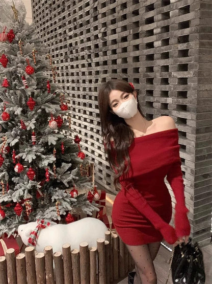 Elegantes Off-Shoulder-Kleid