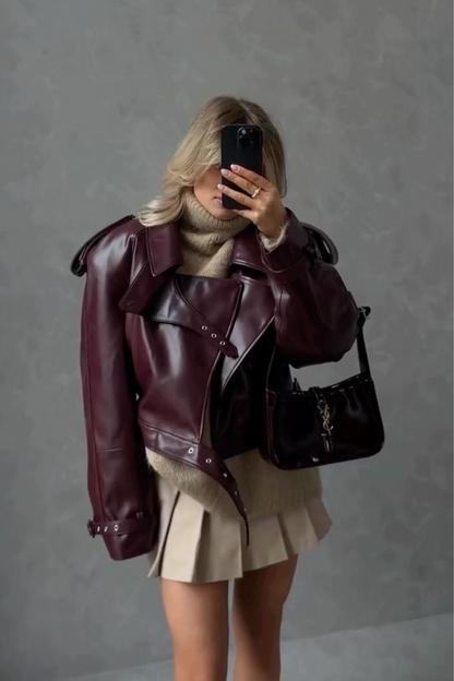 YUNG - KUNSTLEDERJACKE