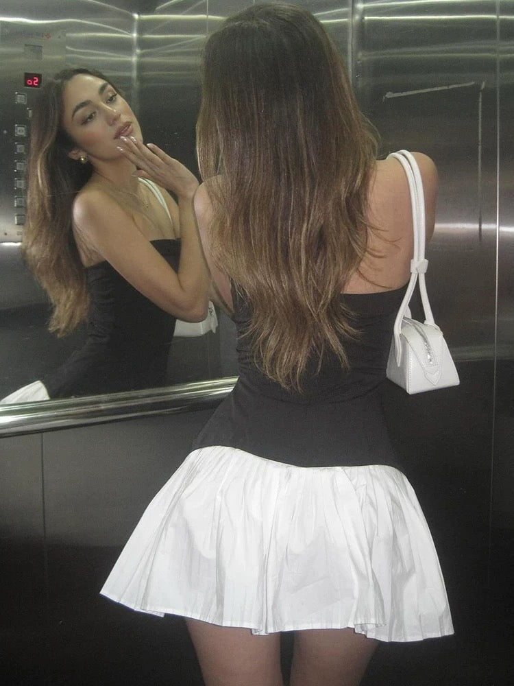 Kleid im Two-Tone-Design