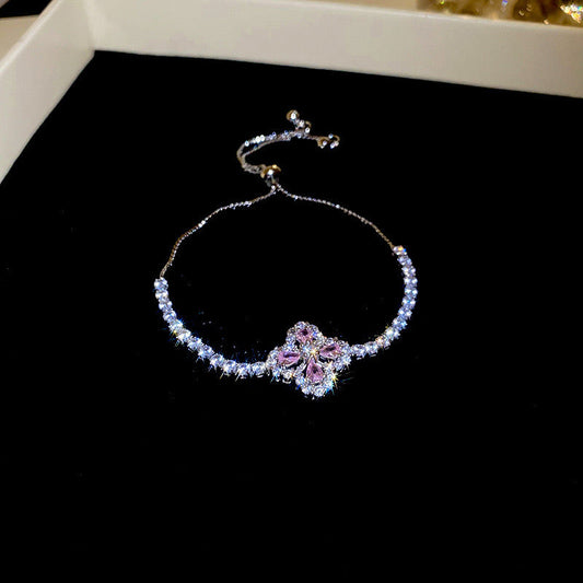 Whisper – Blush Bow Bracelet