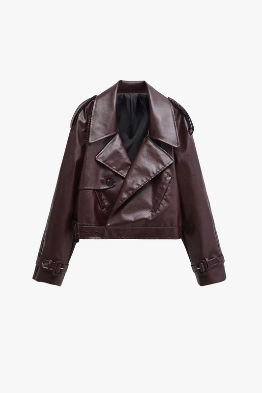 YUNG - KUNSTLEDERJACKE