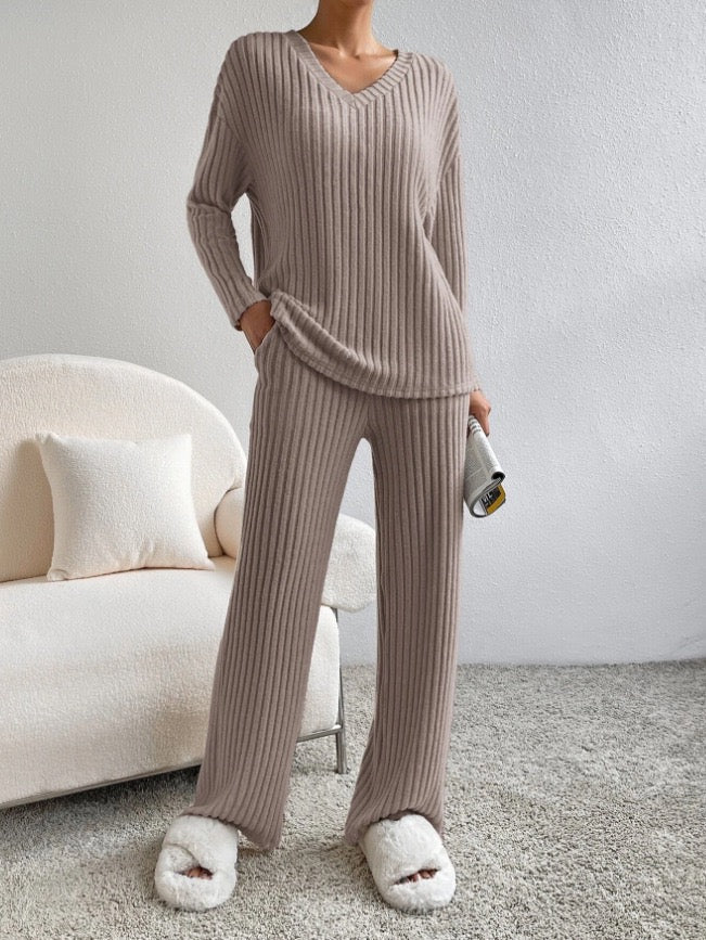 Cozy Chic Rippdstrick-Set