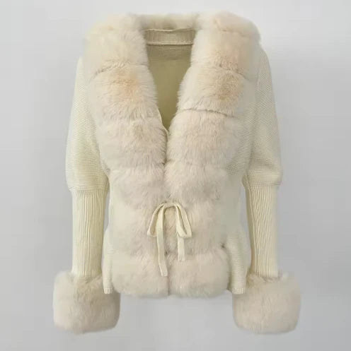 "Lisa" Cardigan mit Fell